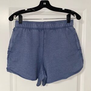 aerie Blue Wash French Terry Shorts